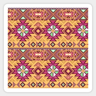 Ethnic pixel ornament #8 Sticker